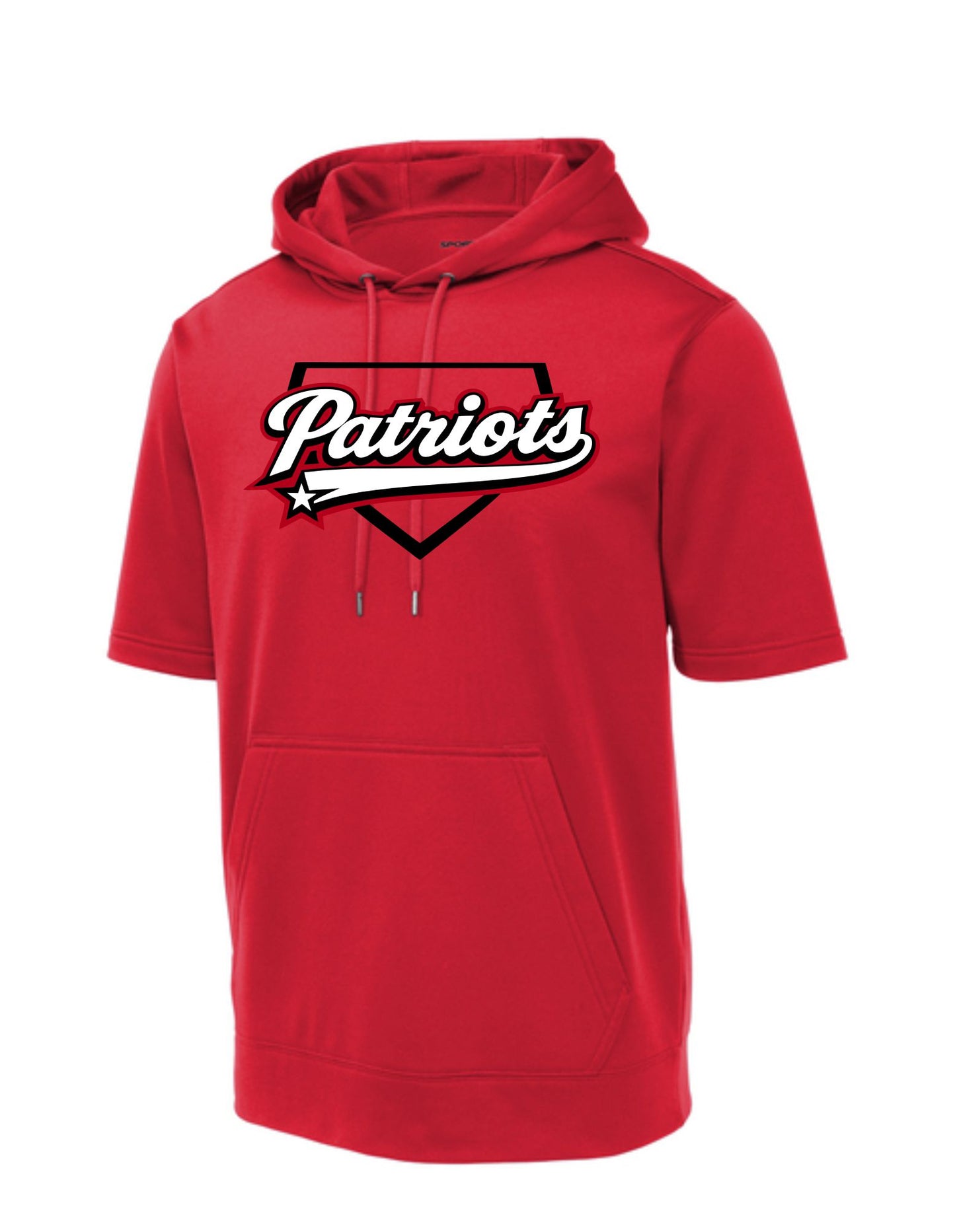 Short Sleeve Hooded Pullover Sweatshirt D2