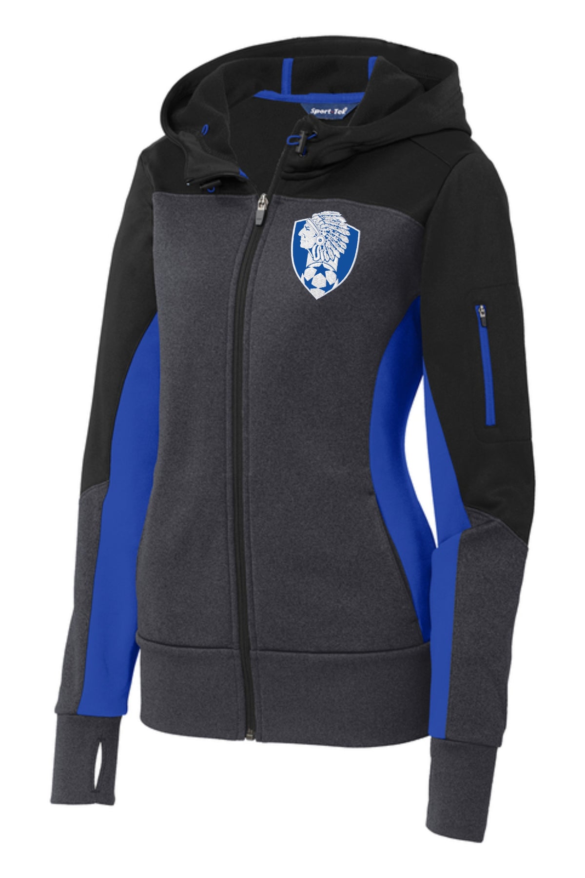 Women's Tech Fleece Colorblock Full-Zip Hooded Jacket