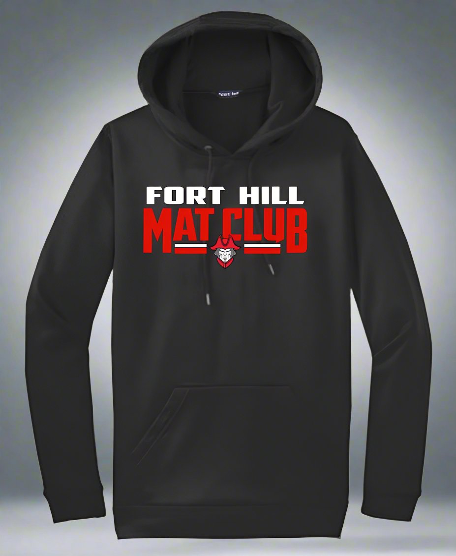 Design: 2 - Poly/Cotton Hooded Sweatshirt with Printed Logo