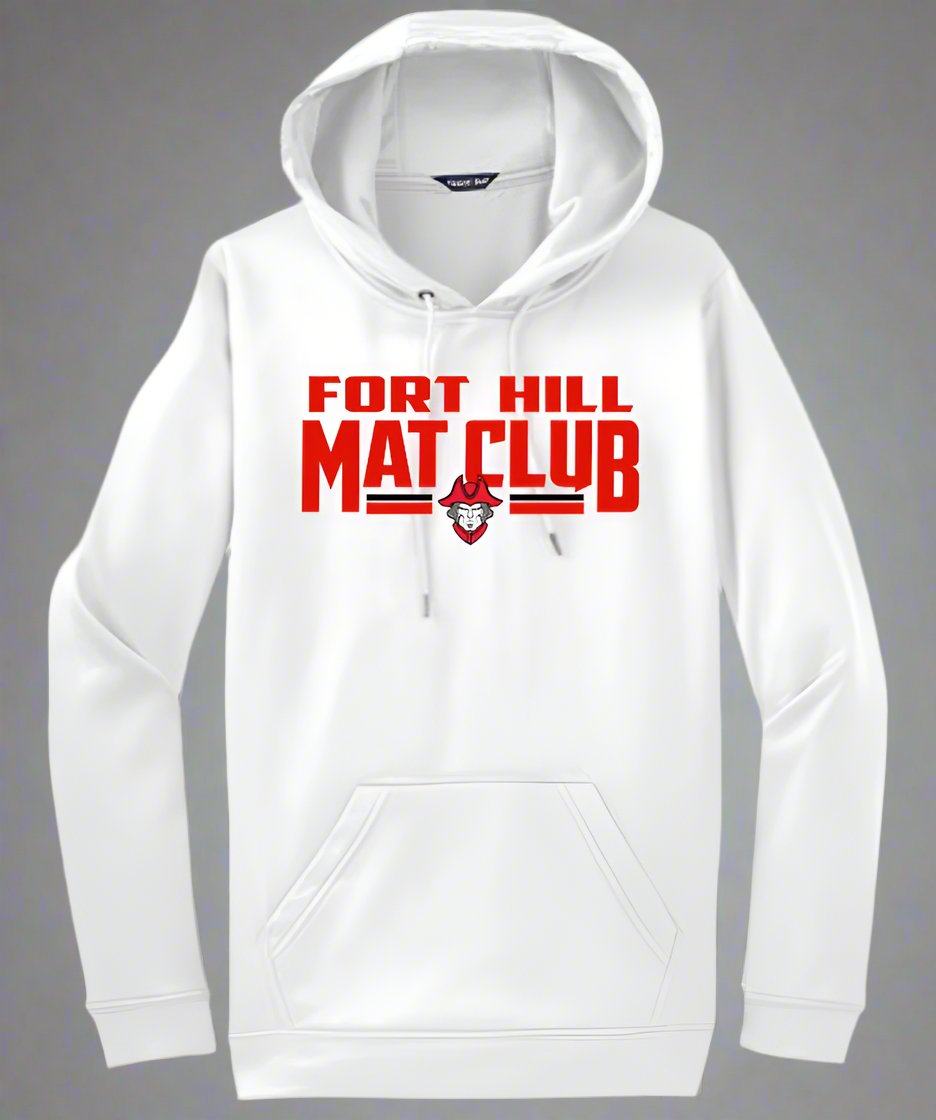 Design: 2 - Poly/Cotton Hooded Sweatshirt with Printed Logo