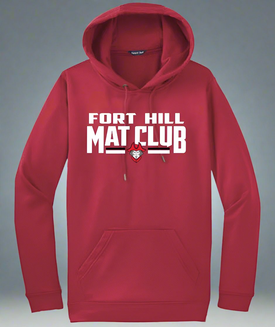 Design: 2 - Poly/Cotton Hooded Sweatshirt with Printed Logo
