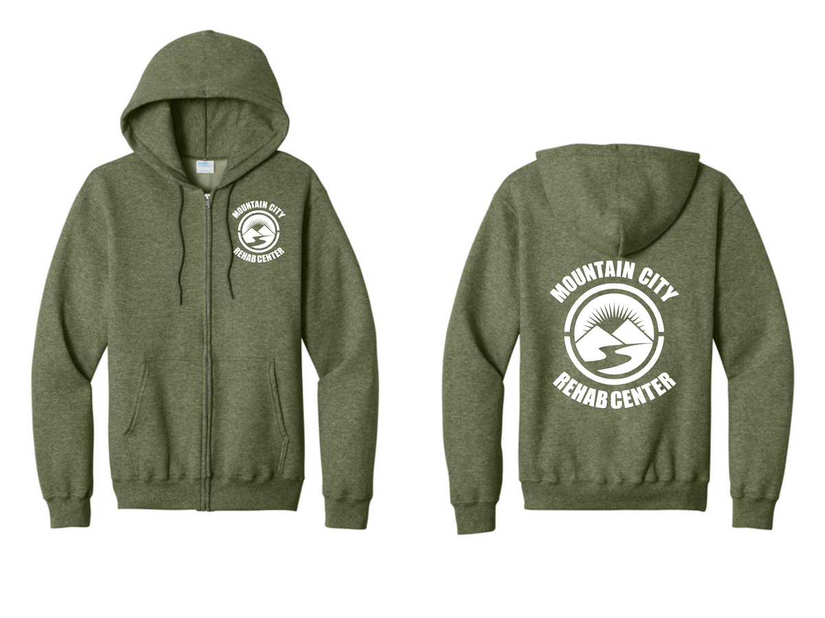 Full Zipper Hooded Sweatshirt