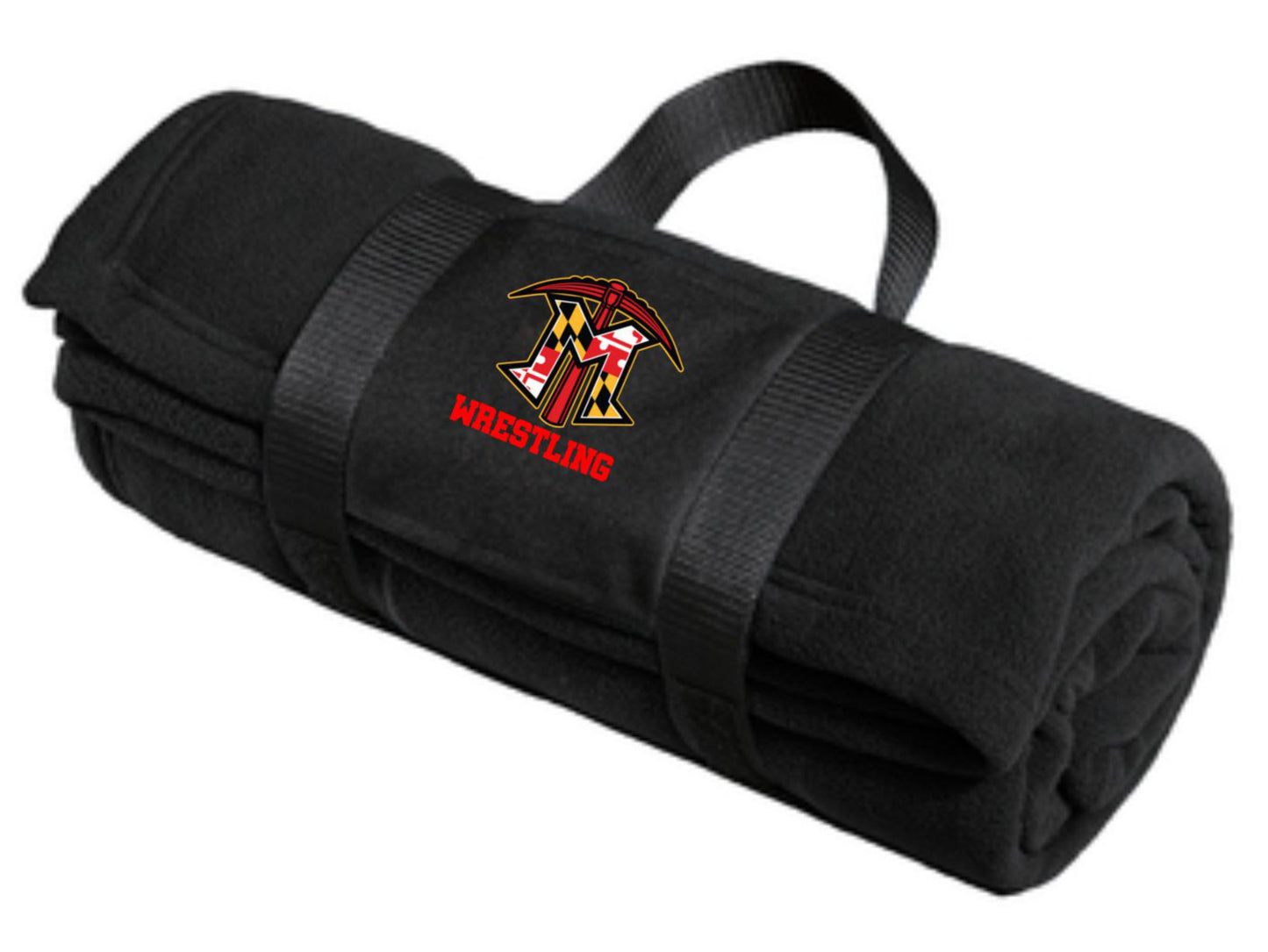 Fleece Blanket With Carrying Strap