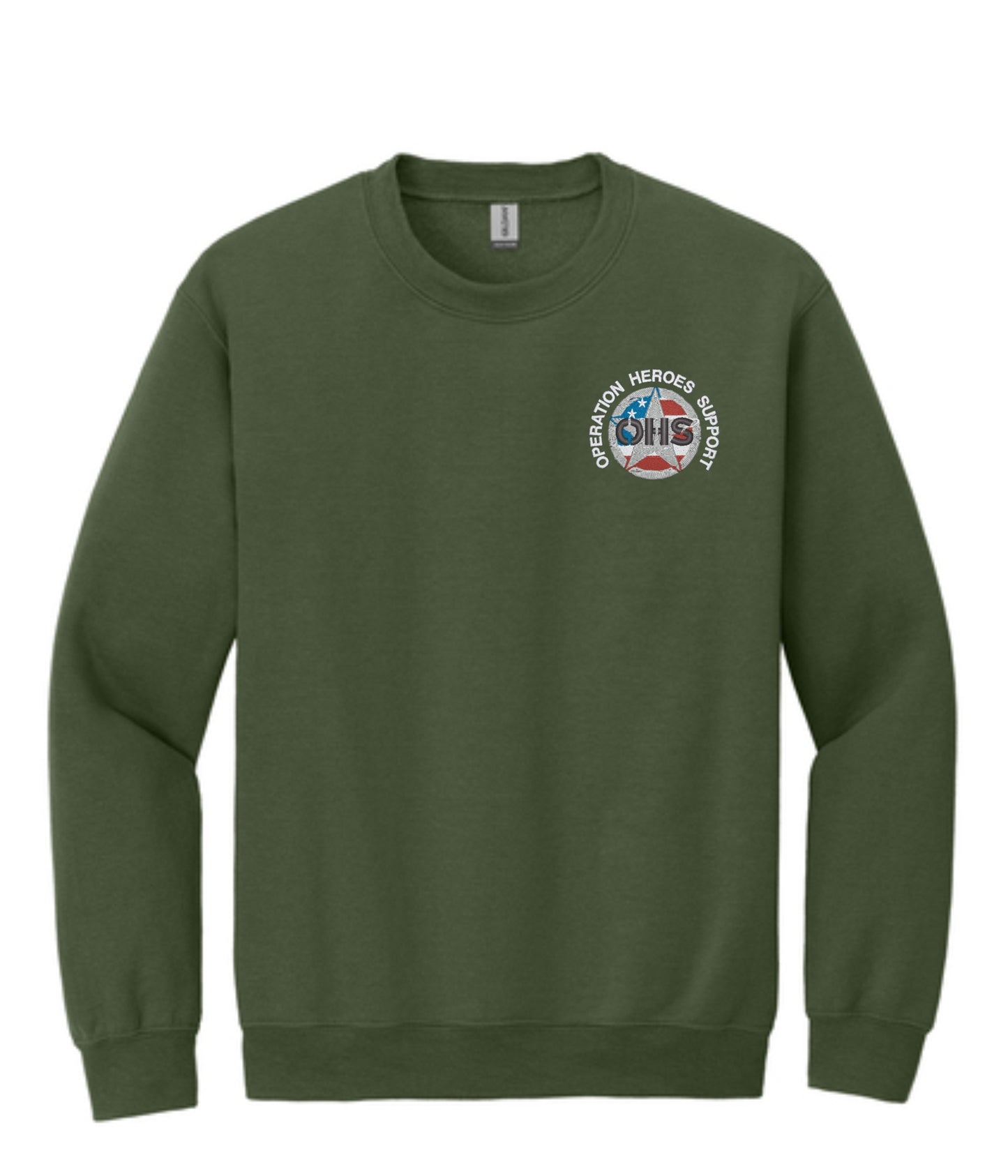 Embroidered Gildan Crewneck