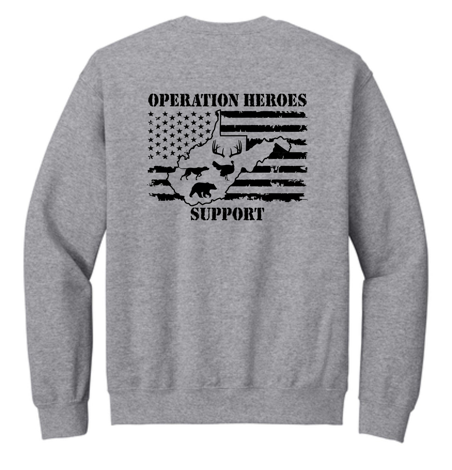 Screen printed Gildan Crewneck