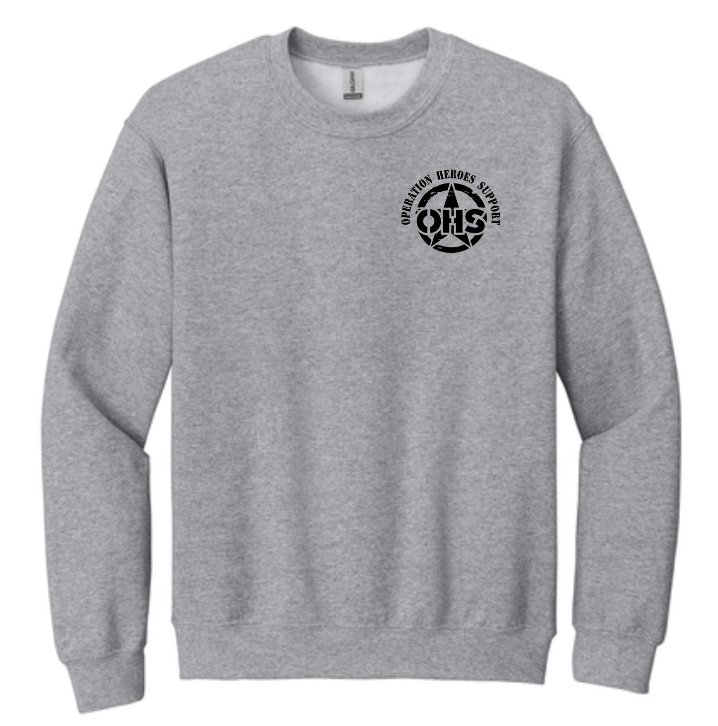 Screen printed Gildan Crewneck