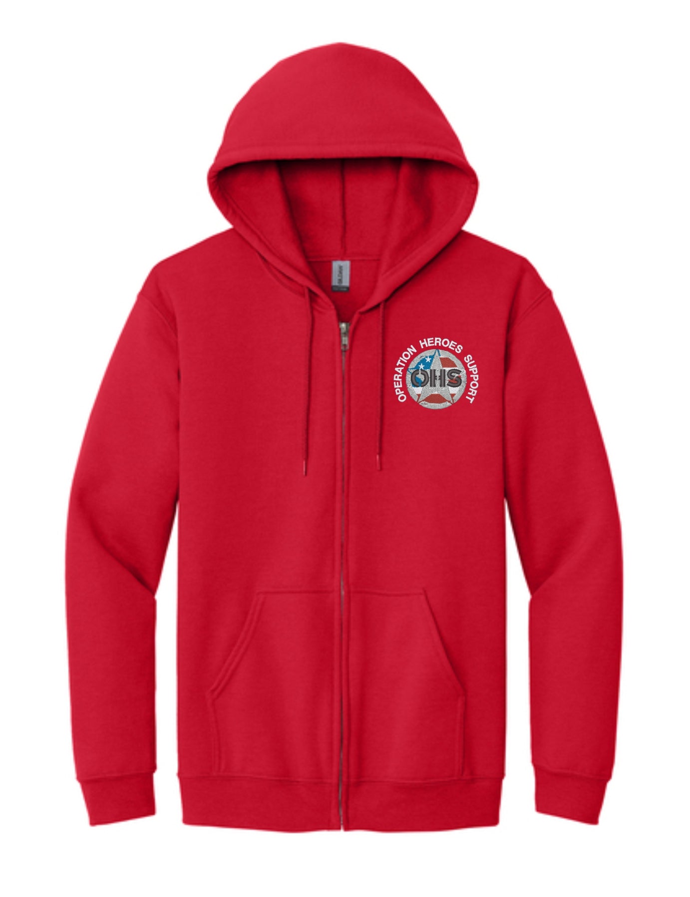 Full-Zip Embroidered Hoodie