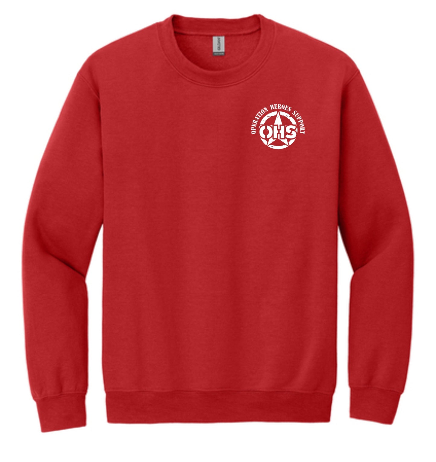 Screen printed Gildan Crewneck