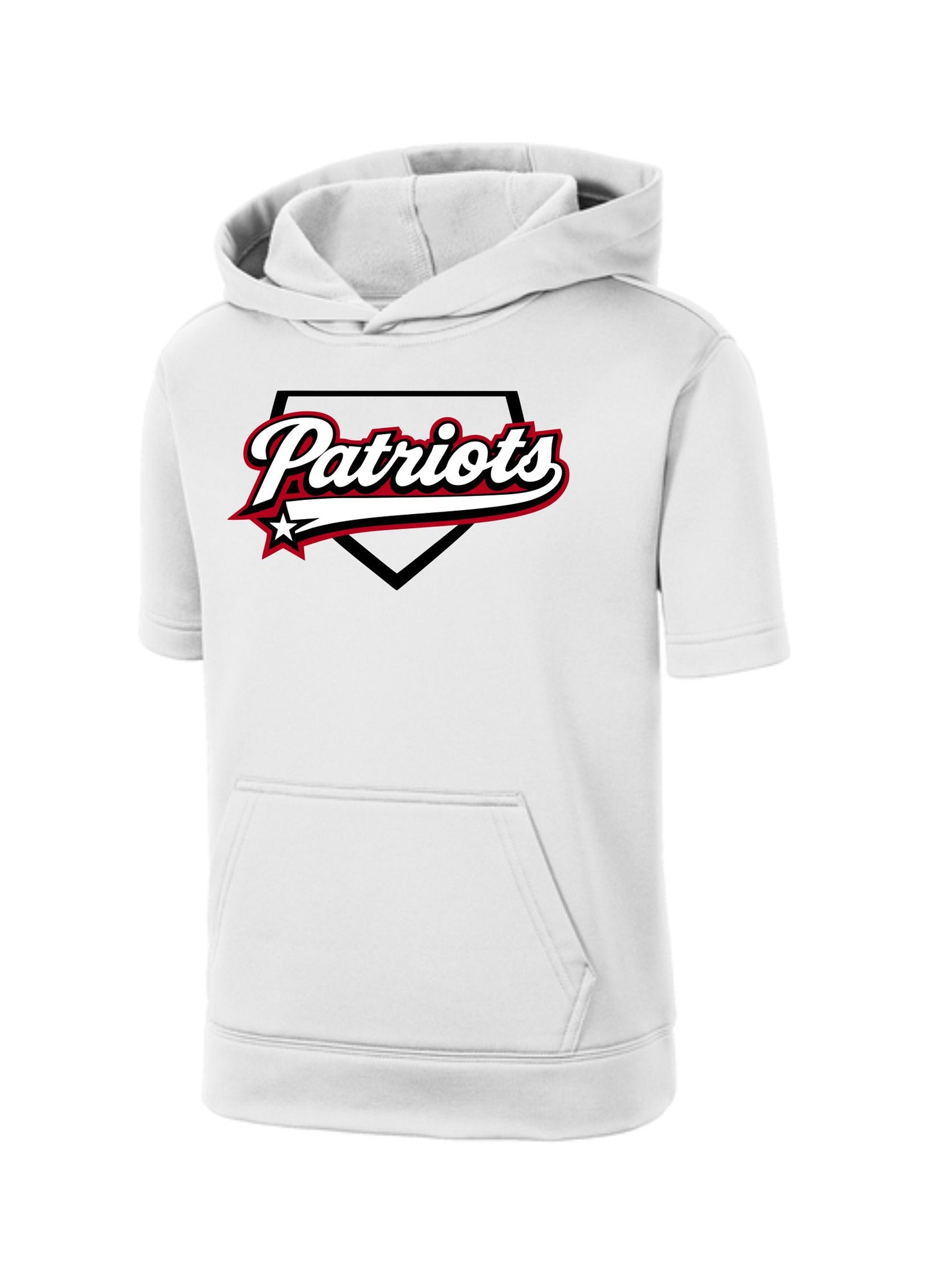 Short Sleeve Hooded Pullover Sweatshirt D2