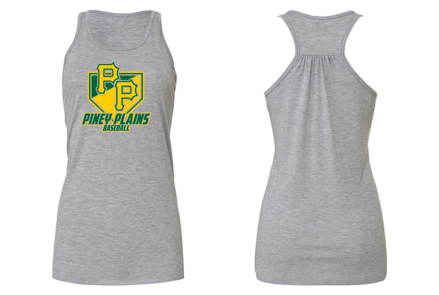 Women's Scrunch Back -  Grey Tank Design 2