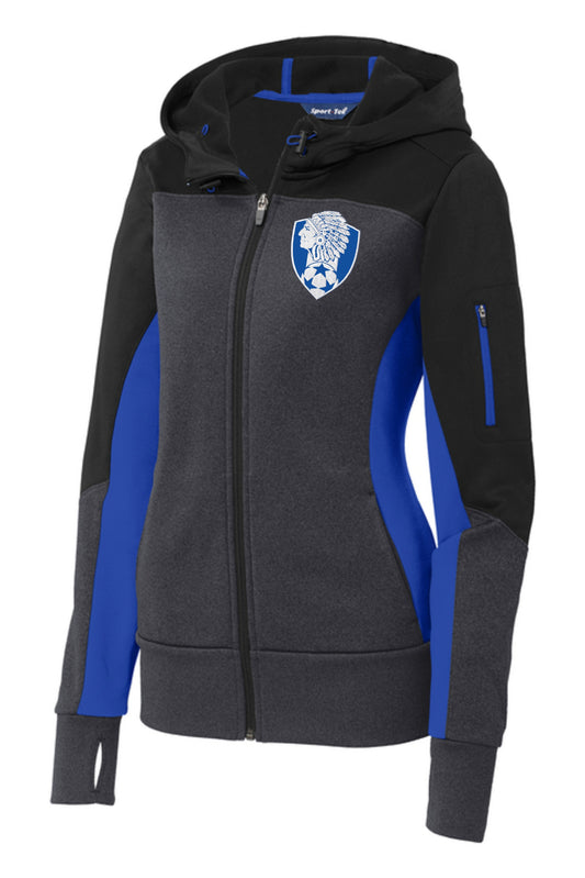 Women's Tech Fleece Colorblock Full-Zip Hooded Jacket