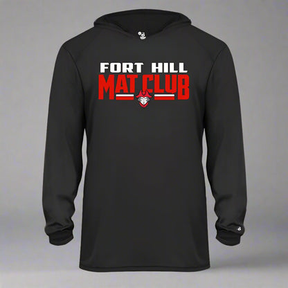 Design: 2 - Polyester Long Sleeved Hoodie with Printed Logo