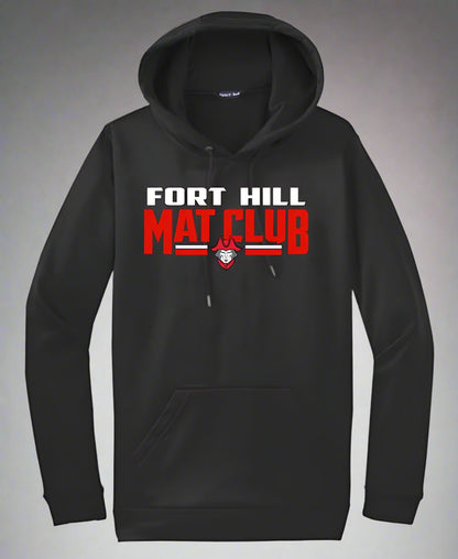 Design: 2 - Polyester Sport Tek Hooded Sweatshirt with Printed Logo