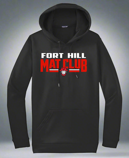 Design: 2 - Poly/Cotton Hooded Sweatshirt with Printed Logo