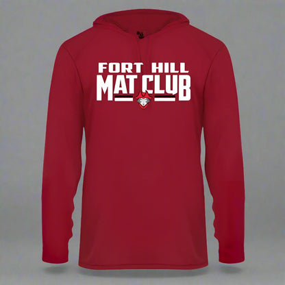 Design: 2 - Polyester Long Sleeved Hoodie with Printed Logo