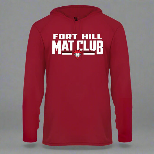 Design: 2 - Polyester Long Sleeved Hoodie with Printed Logo