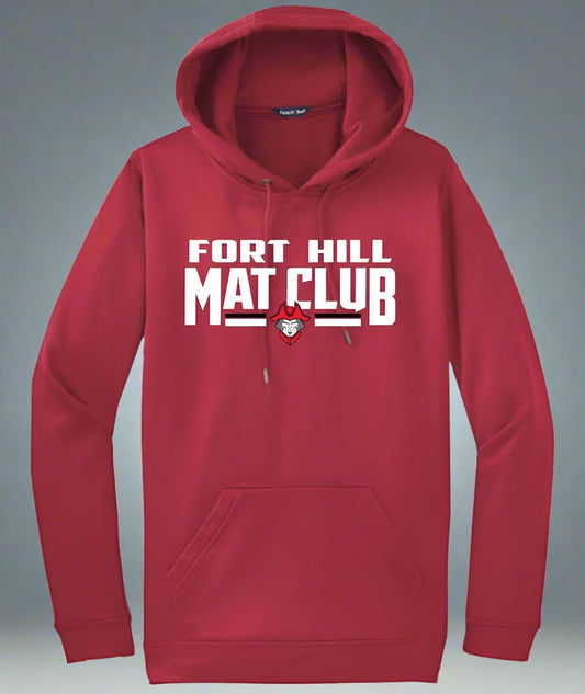 Design: 2 - Poly/Cotton Hooded Sweatshirt with Printed Logo