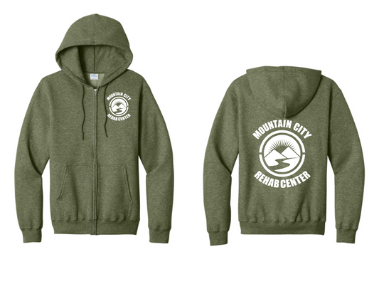 Full Zipper Hooded Sweatshirt