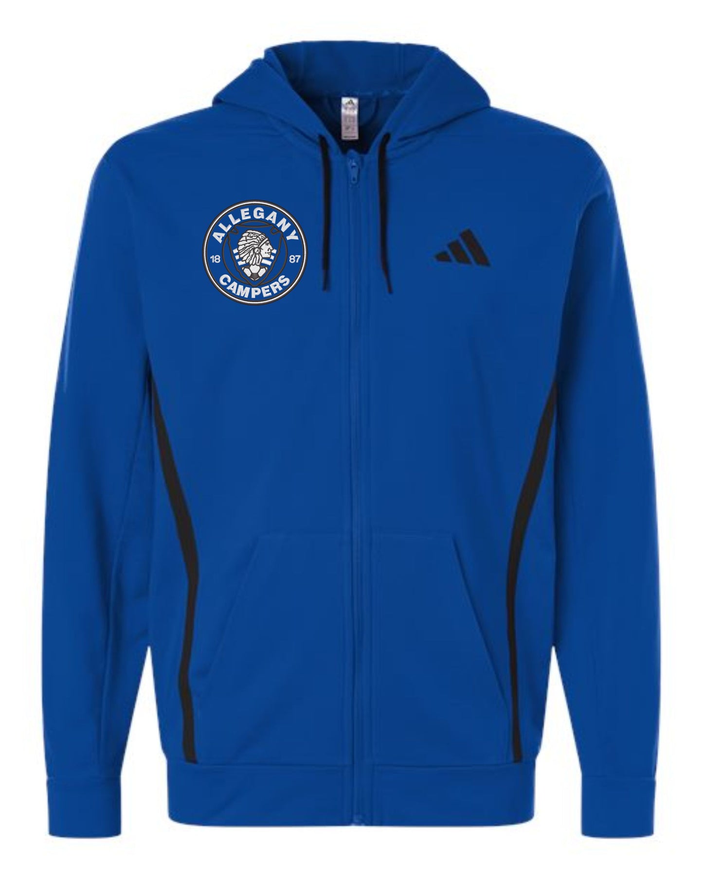 ADIDAS Game & Go Fleece Full-Zip Hooded Sweatshirt