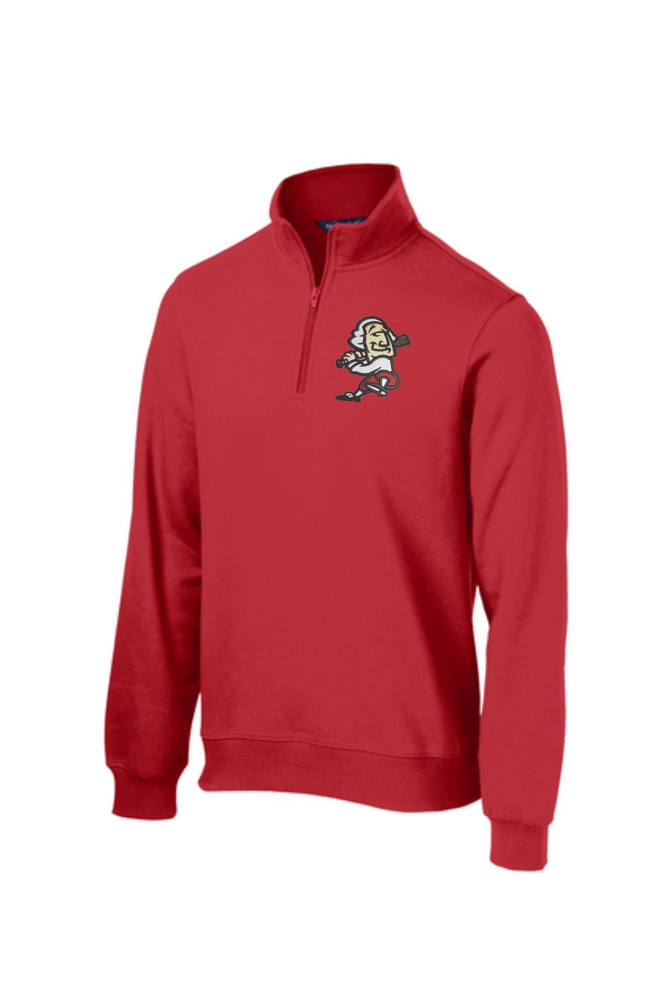 1/4 Zip Sweatshirt  w Embroidery