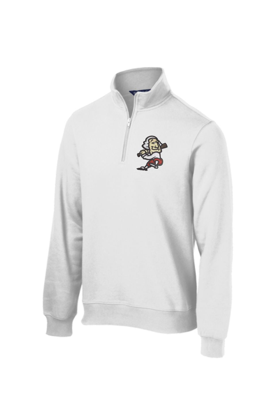 1/4 Zip Sweatshirt  w Embroidery