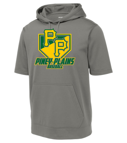 Short Sleeve Hooded Pullover Sweatshirt  Design 2