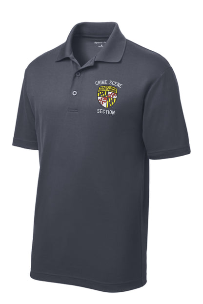 MSP Crime Scene Section  Unisex Polo - Graphite