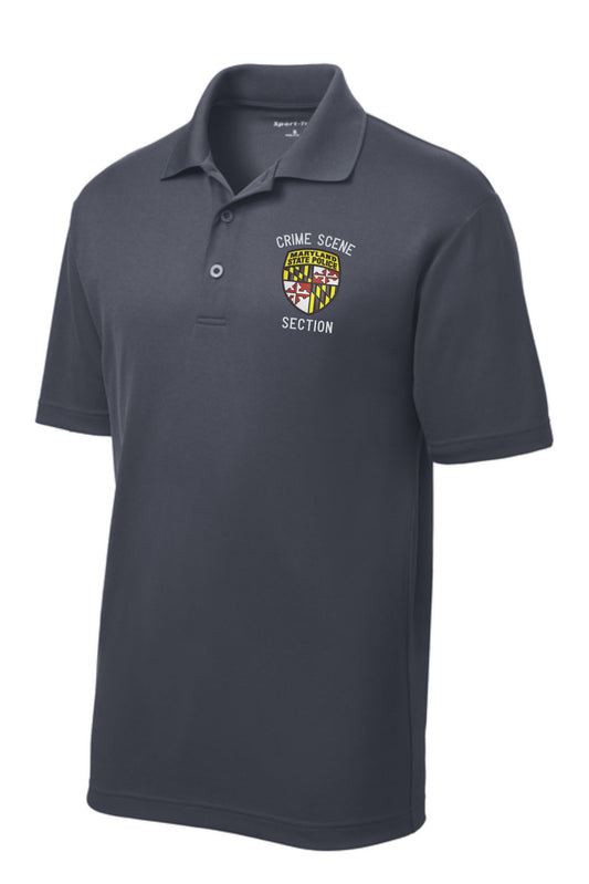 MSP Crime Scene Section  Unisex Polo - Graphite