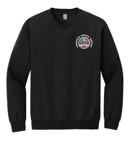 Embroidered Gildan Crewneck