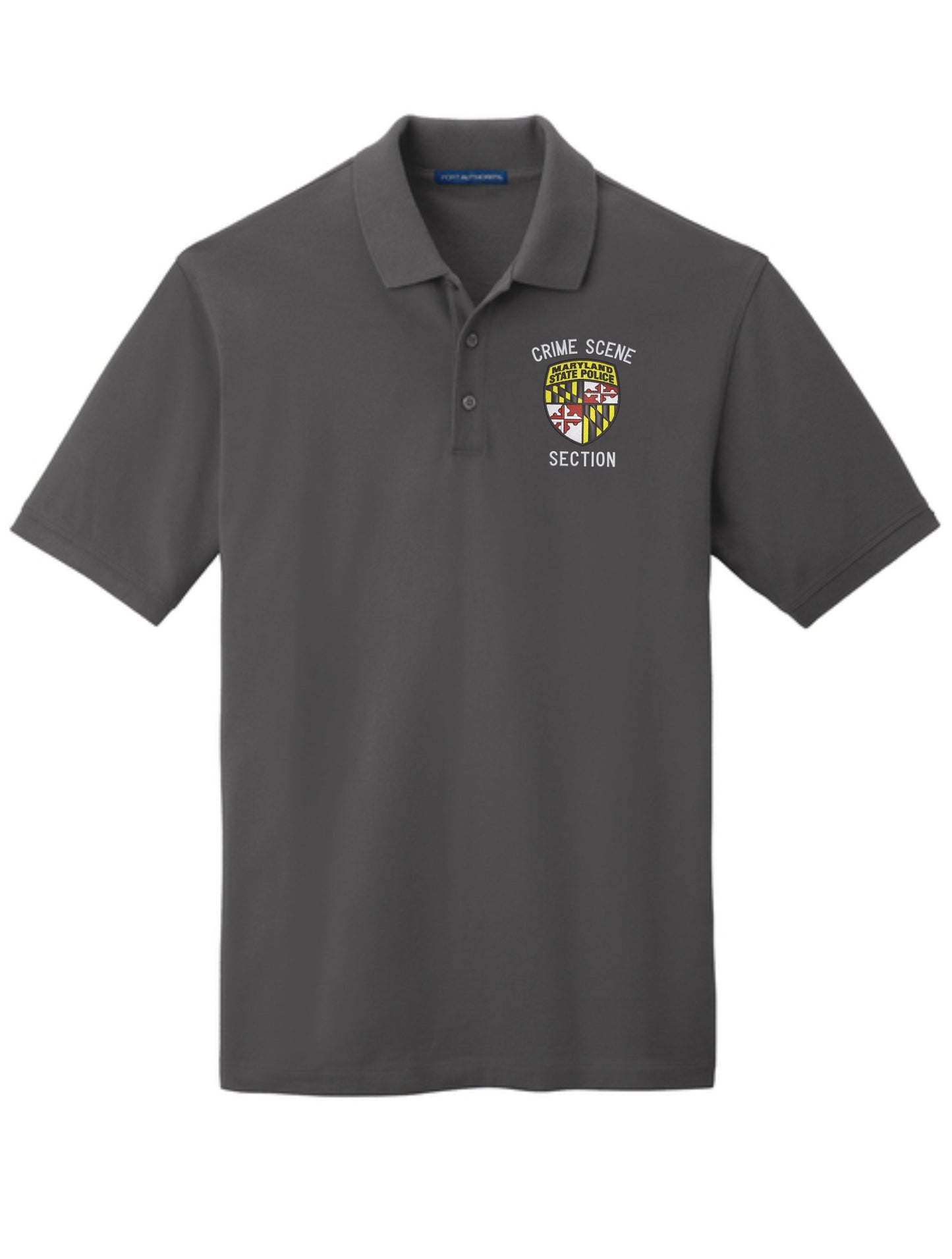 MSP Crime Scene Section Unisex Polo 100% Cotton - Sterling Grey