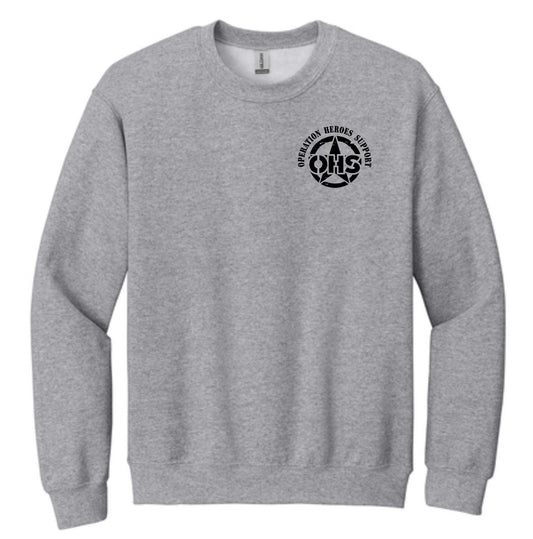 Screen printed Gildan Crewneck