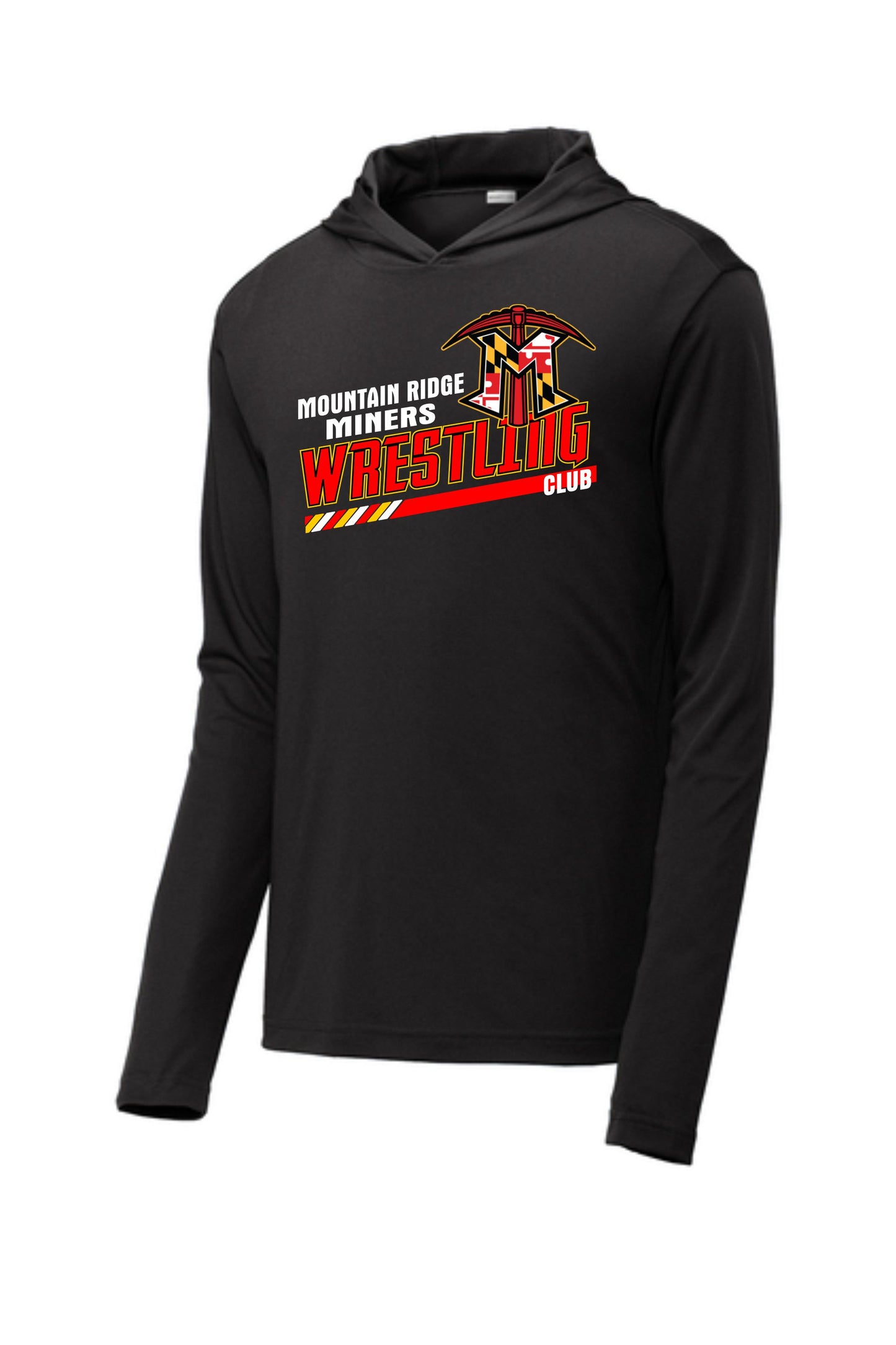 Moisture Wicking Hooded Long Sleeve Shirt Design 2
