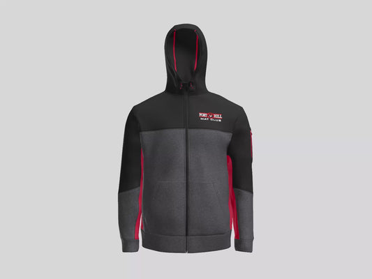 Fleece Colorblock Full-Zip Hooded Jacket